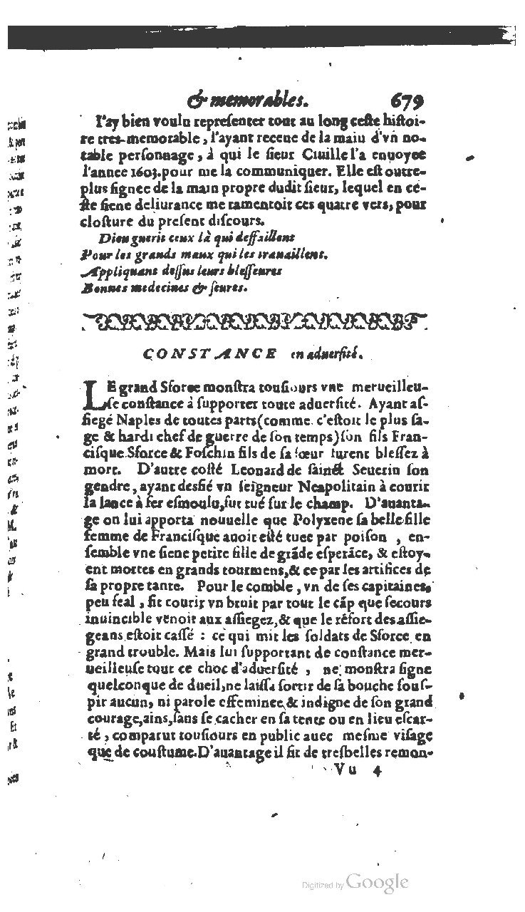 1610 - Paul Marceau - Trésor d’histoires admirables et mémorables - BSB Munich