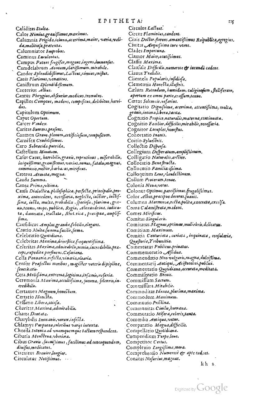 1585 - Simphorianum Beraud et Stephanum Michaëlem - Trésor des mots et traits français - Barcelone 1585 - Simphorianum Beraud et Stephanum Michaëlem - Trésor des mots et traits français - Barcelone