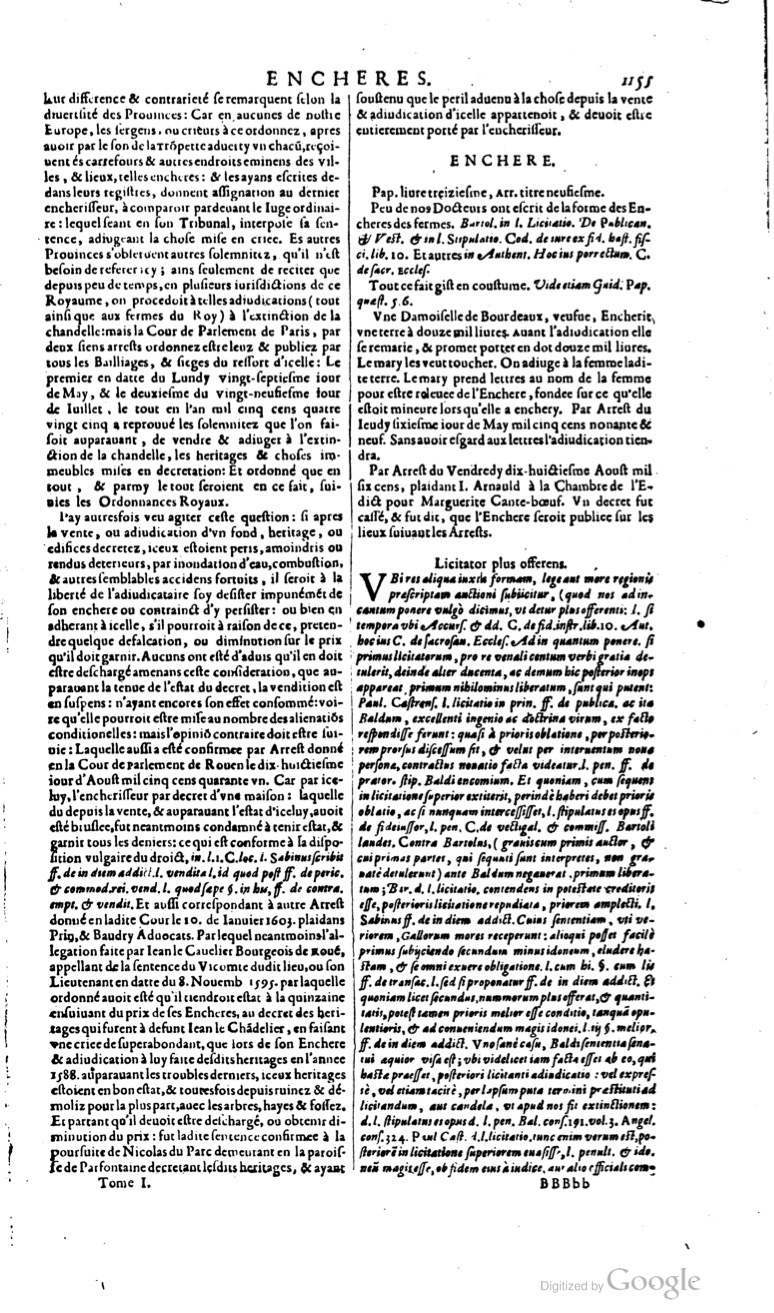 1629 - Veuve Nicolas Buon - Trésor du droit français (21754 T. 1) - BM Lyon