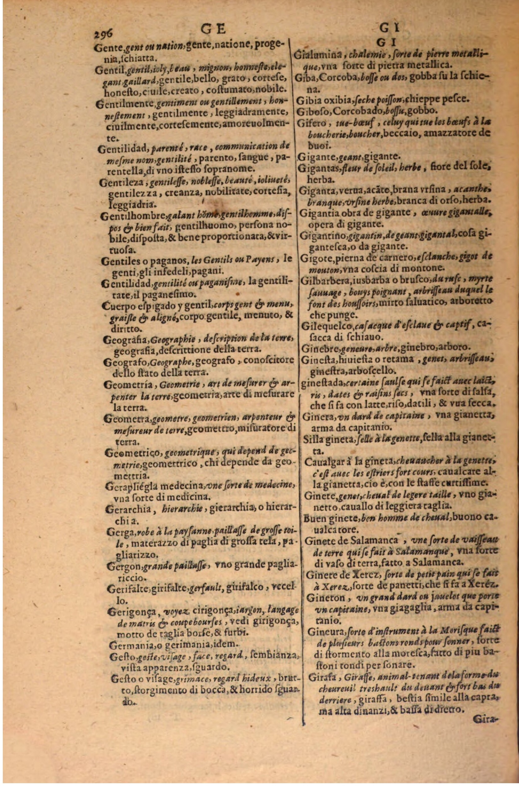 1606 - Samuel Crespin - Thresor des trois langues, francoise, italiene et espagnolle - BSB Munich
