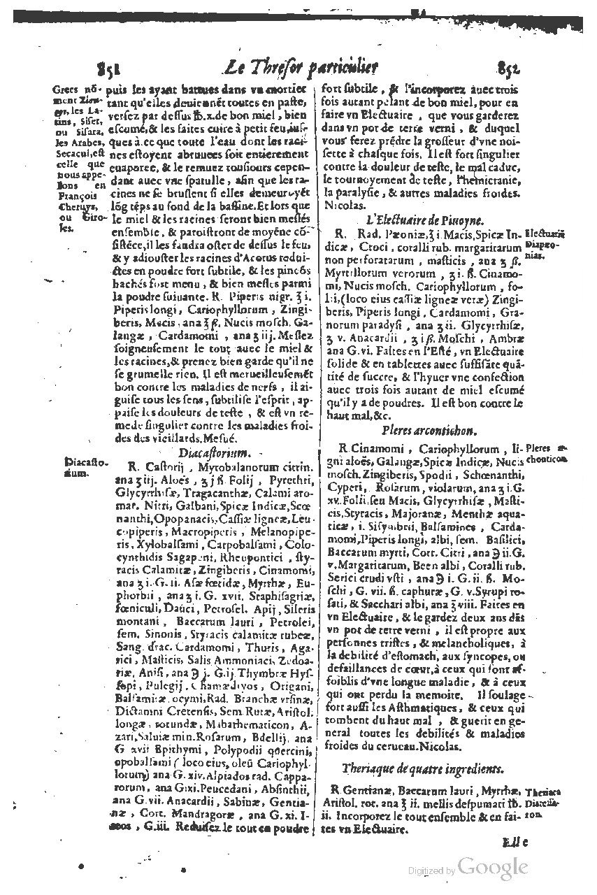 1616 - Étienne Gamonet - Grand trésor ou dispensaire - BSB Munich