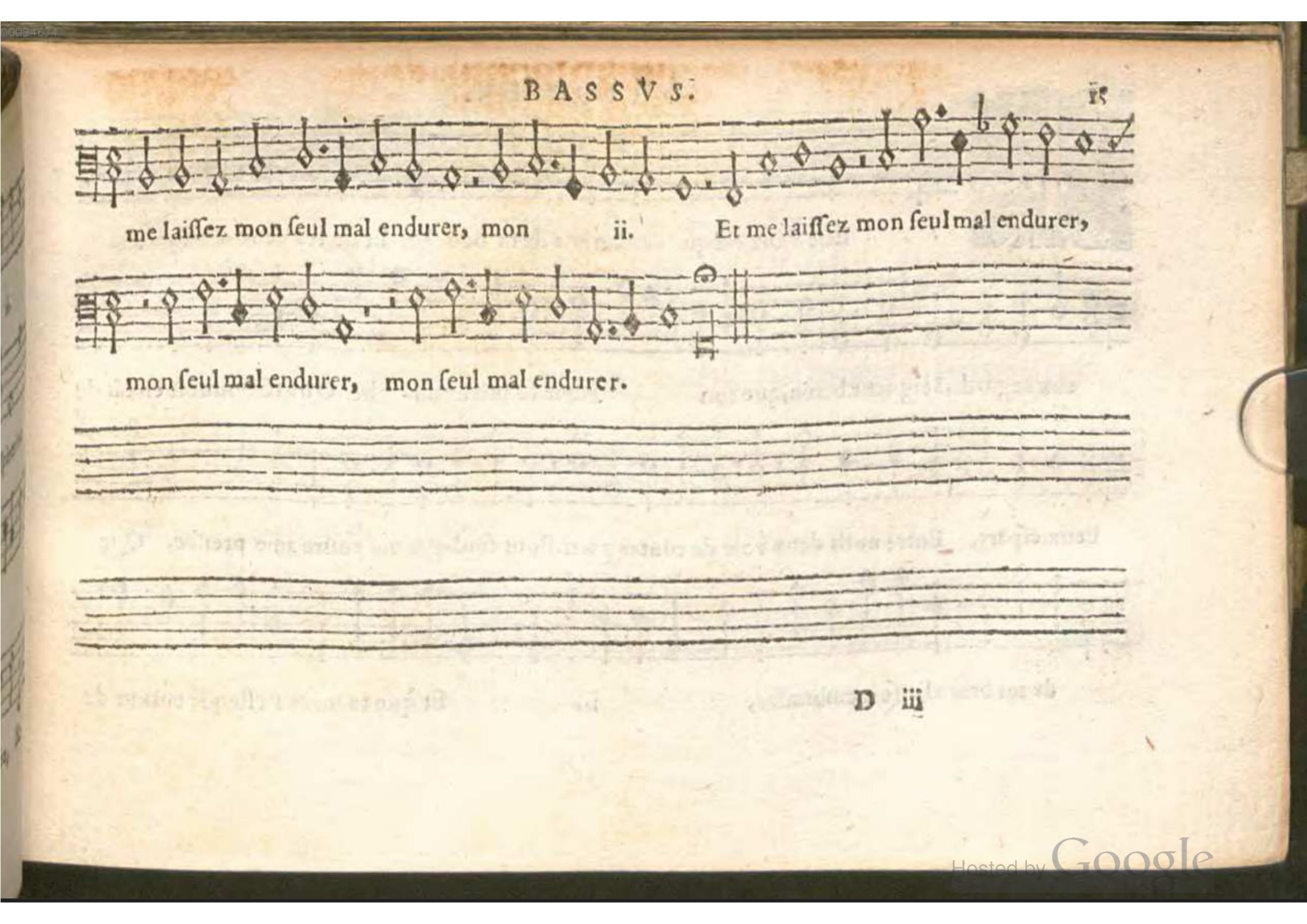 1576 - [Pierre de Saint-André] - Trésor de musique d’Orlande de Lassus Bassus - BSB Munich