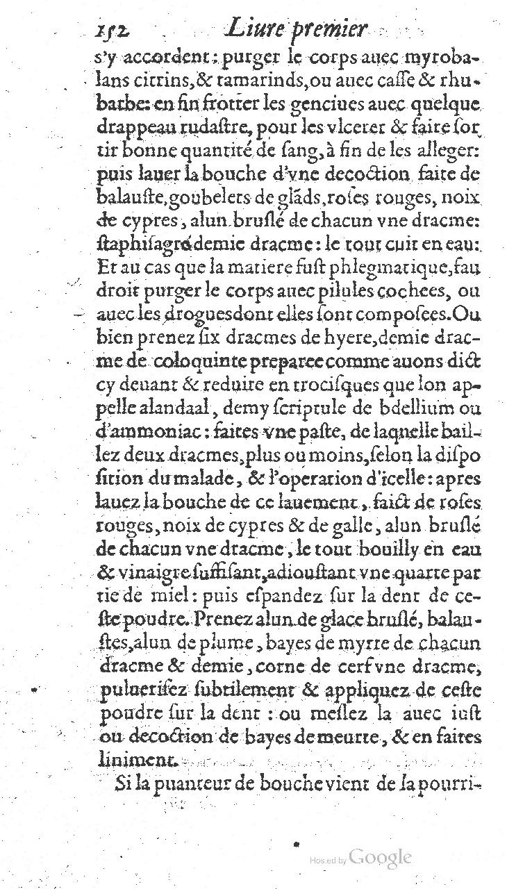 1585 - Jacques du Puis - Trésor des remèdes secrets pour les maladies des femmes - BnF