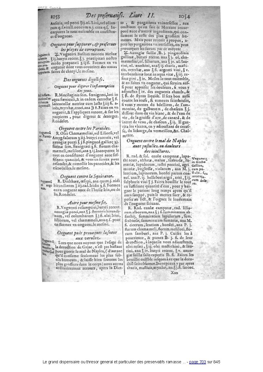 1609 - Étienne Gamonet - Grand dispensaire ou Trésor général et particulier des préservatifs - BIU Santé