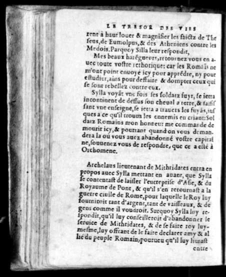 1574 - Benoît Rigaud - Trésor des vies de Plutarque - Avignon