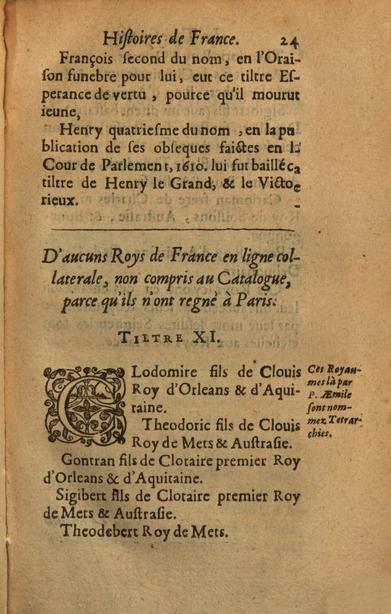 1639 - Jean Corrozet - Trésor des histoires de France - BSB Munich 1639 - Jean Corrozet - Trésor des histoires de France - BSB Munich