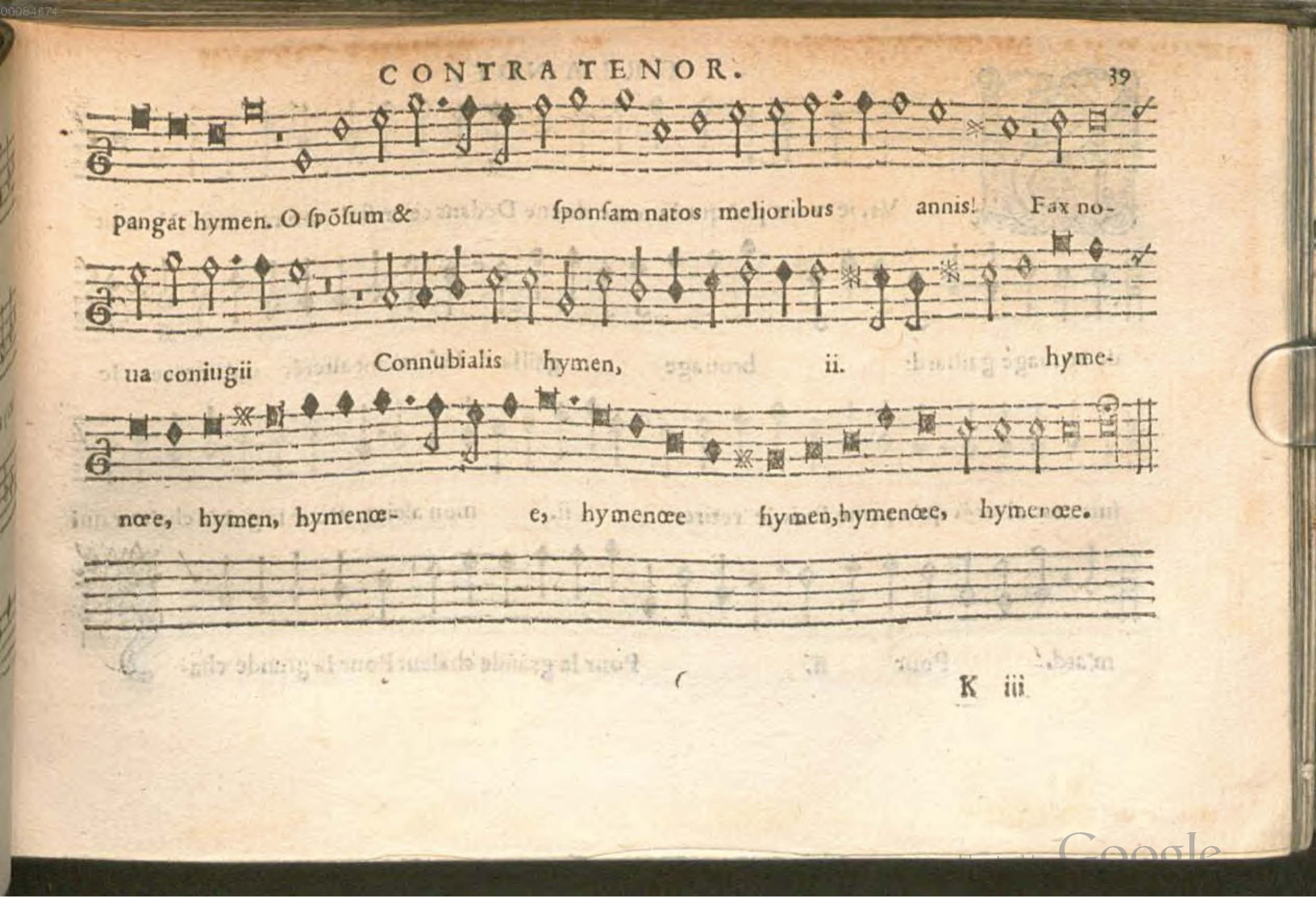 1576 - [Pierre de Saint-André] - Trésor de musique d’Orlande de Lassus Contratenor - BSB Munich