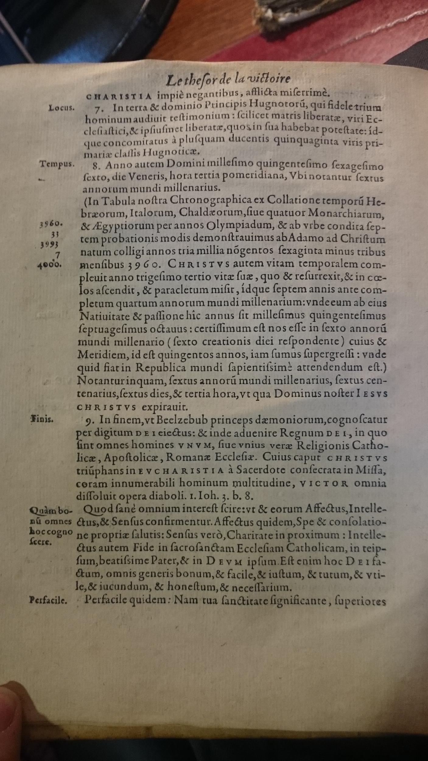 1578 - Nicolas Chesneau - Trésor et entière histoire de la triomphante victoire du corps de Dieu sur l’esprit malin - BM Amiens