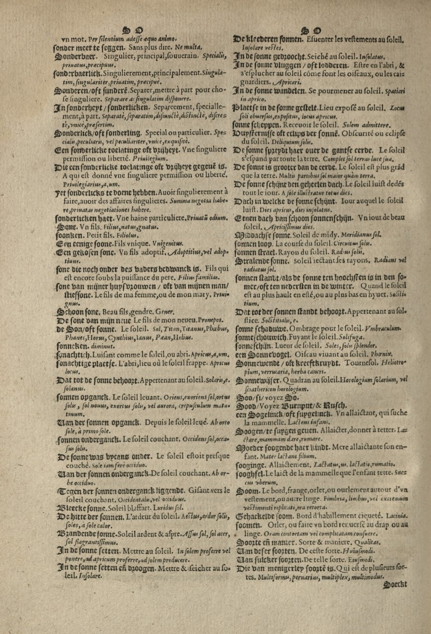 1573 - Christophe Plantin - Trésor du langage bas-allemand - Greifswald