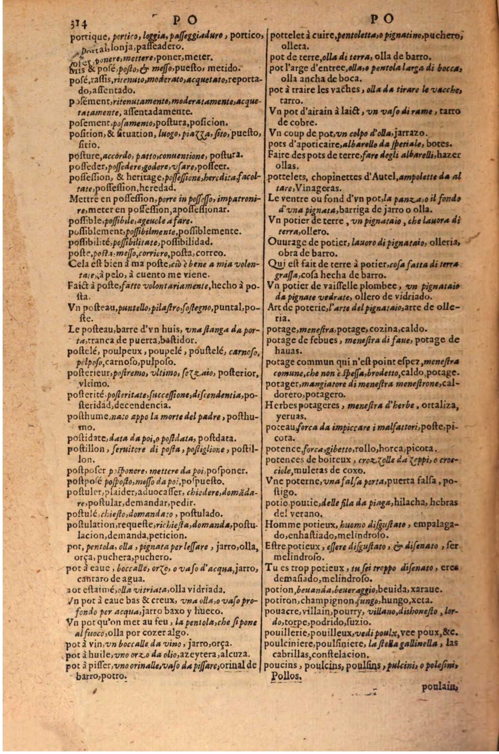 1616 - Pierre de la Rovière - Trésor des trois langues (Seconde partie) - BSB Munich