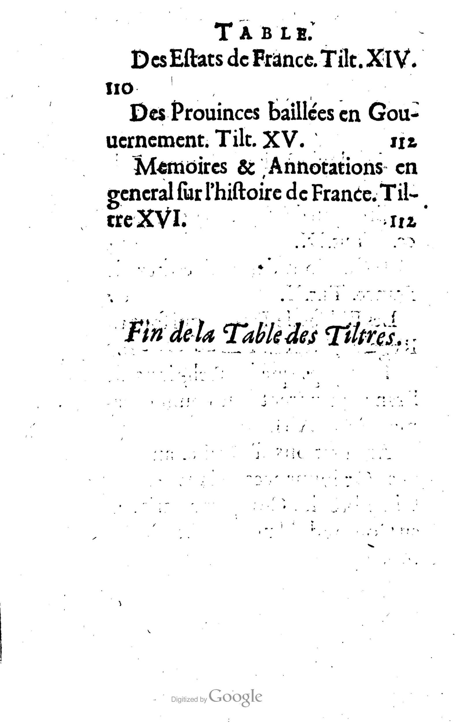 1638 - Jean Corrozet - Trésor des histoires de France - BM Lyon