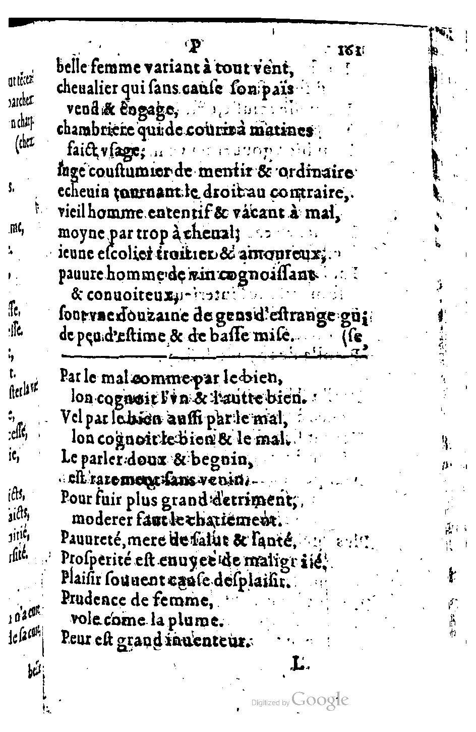1582 - Nicolas Bonfons - Trésor des sentences dorées - BM Lyon