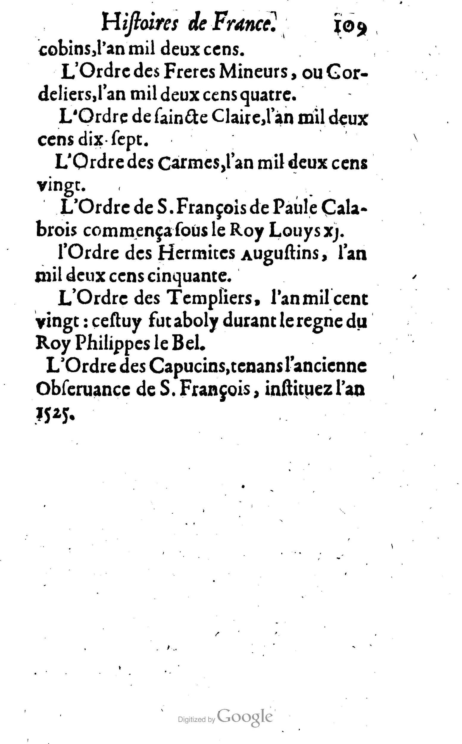 1638 - Jean Corrozet - Trésor des histoires de France - BM Lyon