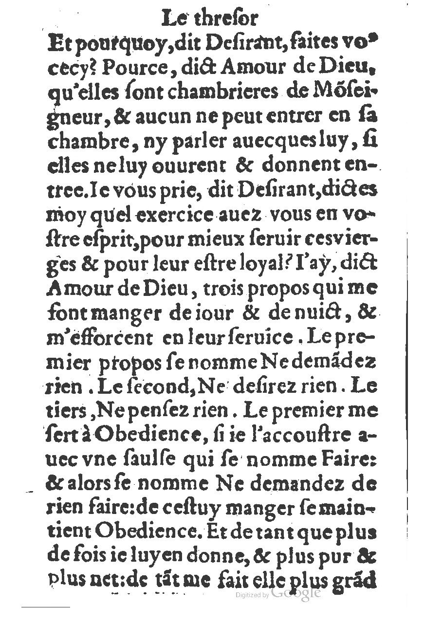 1578 - Guillaume Chaudière - Trésor de dévotion traitant de plusieurs belles vertus - BM Lyon