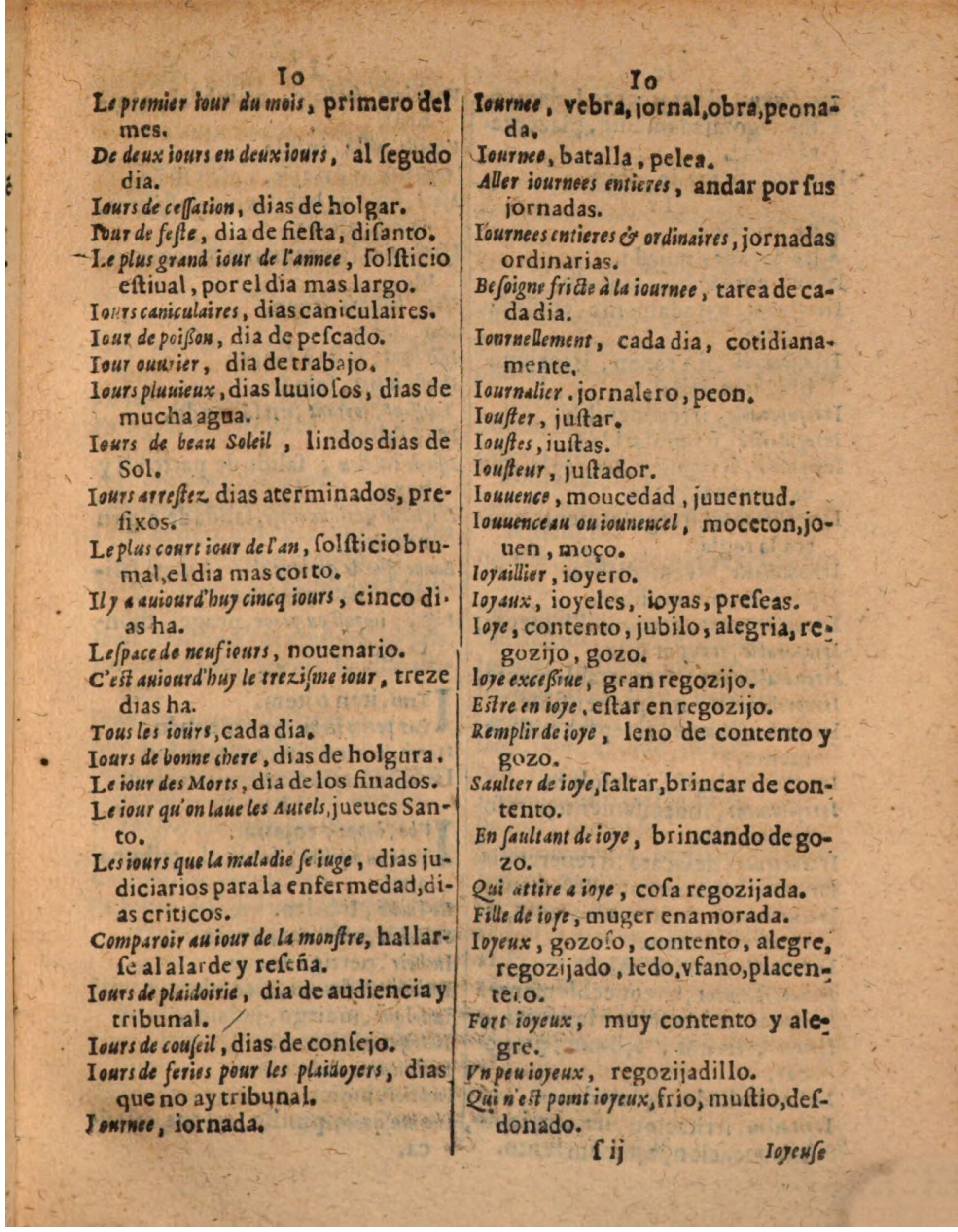 1624 - Hubert Antoine - Trésor des deux langues espagnole et française (Seconde partie) - BSB Munich