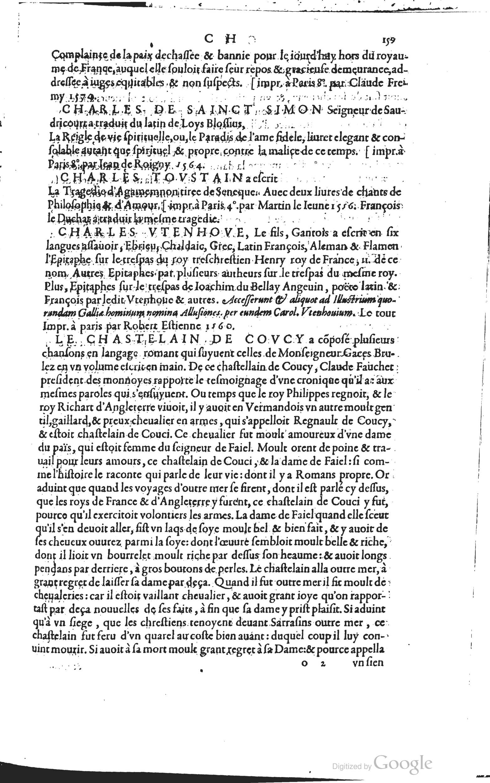 1585 - Barthélemy Honorat - Bibliothèques françaises - BSB Munich