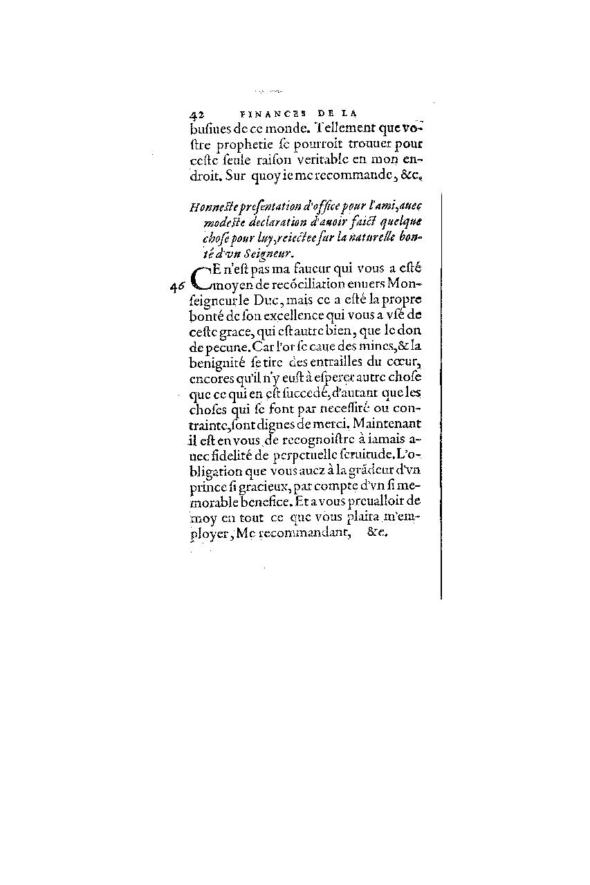 1572 - Nicolas Du Chemin - Finances et Trésor de la plume française - BM Lyon