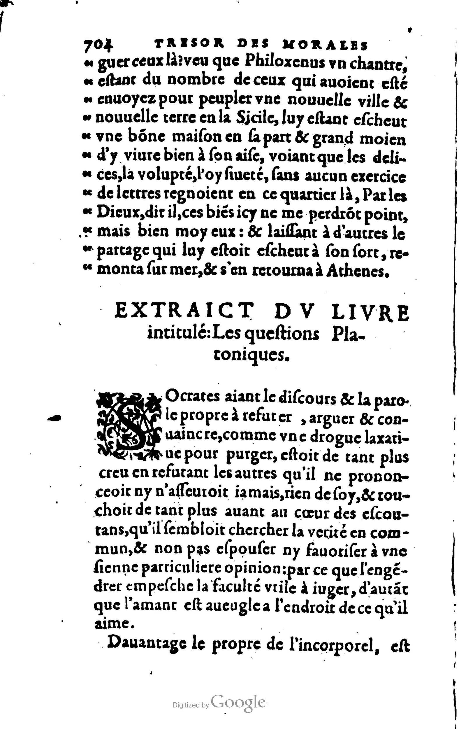 1578 - Jean Poupy - Trésor des morales de Plutarque - BSB Munich