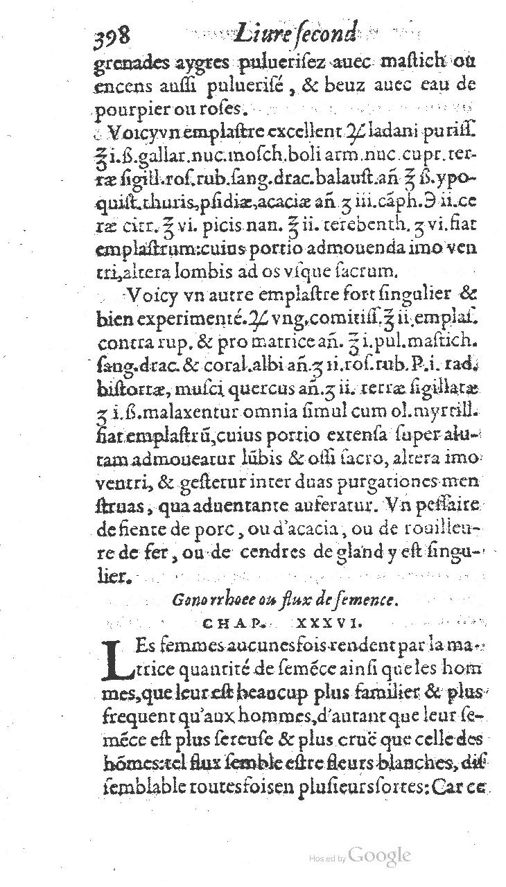 1585 - Jacques du Puis - Trésor des remèdes secrets pour les maladies des femmes - BnF