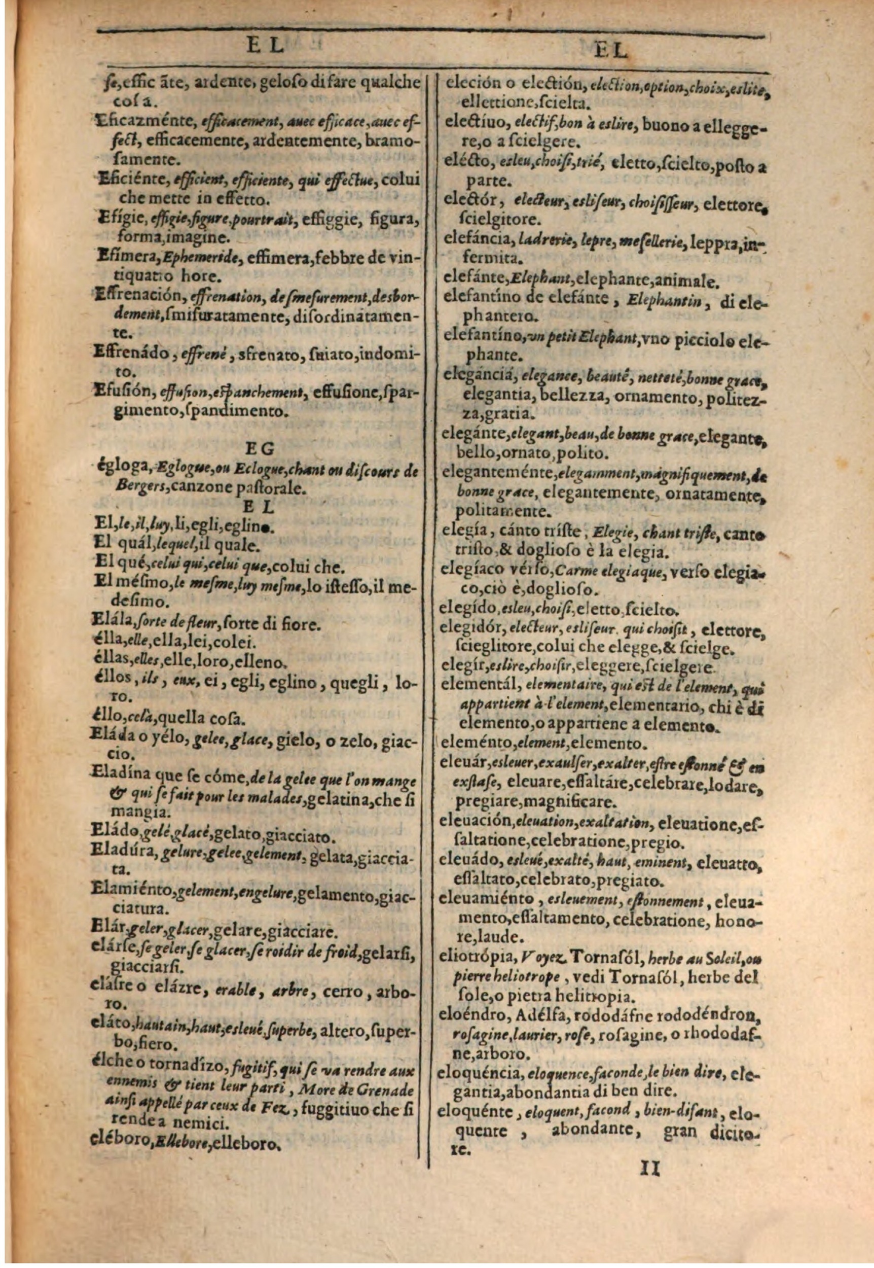 1609 - Philippe Albert et Alexandre Pernet - Trésor des trois langues française, italienne et espagnole (Première partie) - BSB Munich 1609 - Philippe Albert et Alexandre Pernet - Trésor des trois langues française, italienne et espagnole (Première partie) - BSB Munich