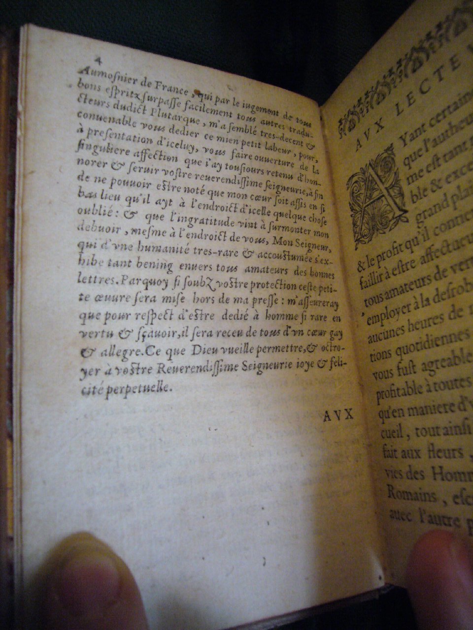 1597 - Claude Morillon et Benoît Rigaud  - Trésor des vies de Plutarque - BnF Arsenal