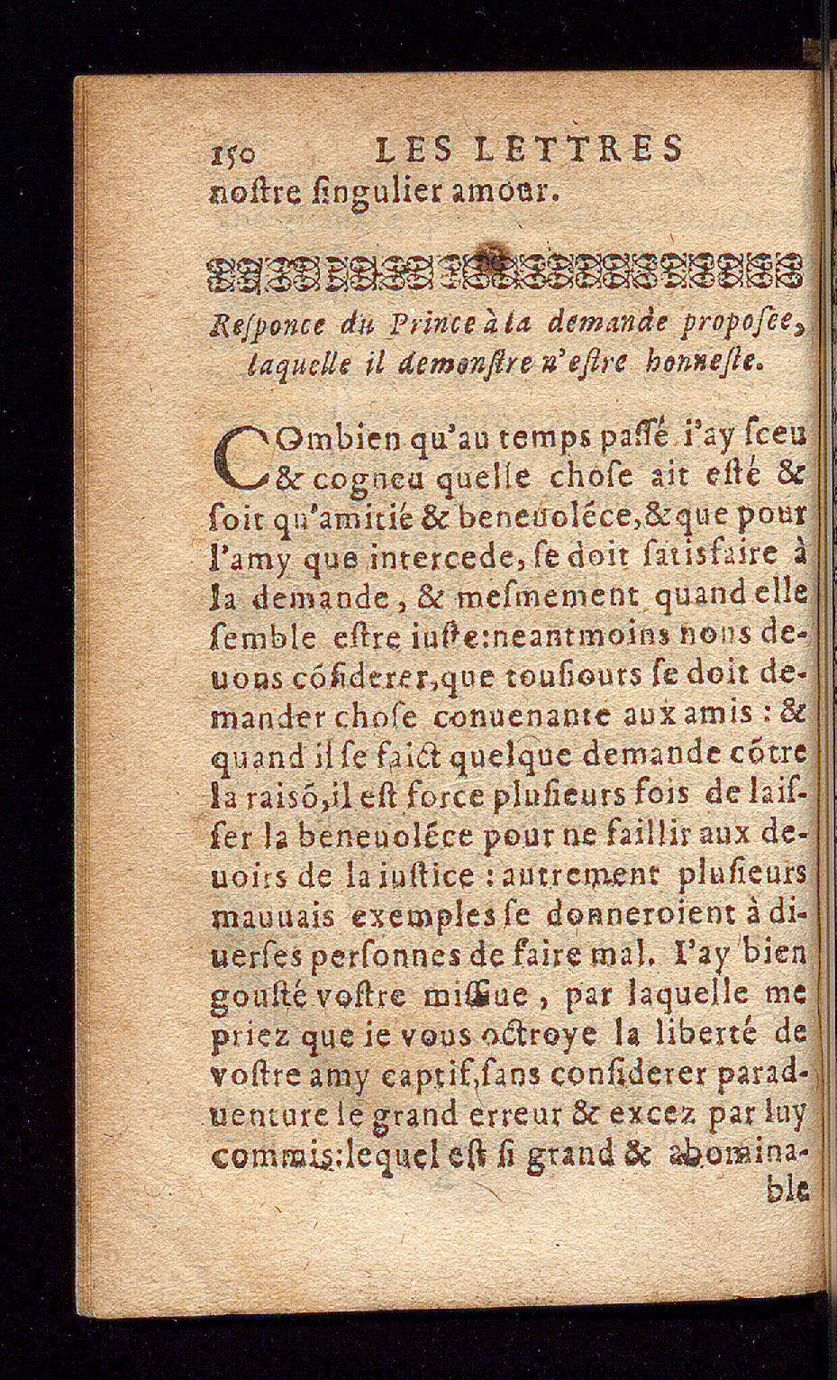 1614 - Barthélemy Vincent - Élite et Trésor des lettres missives - Bâle