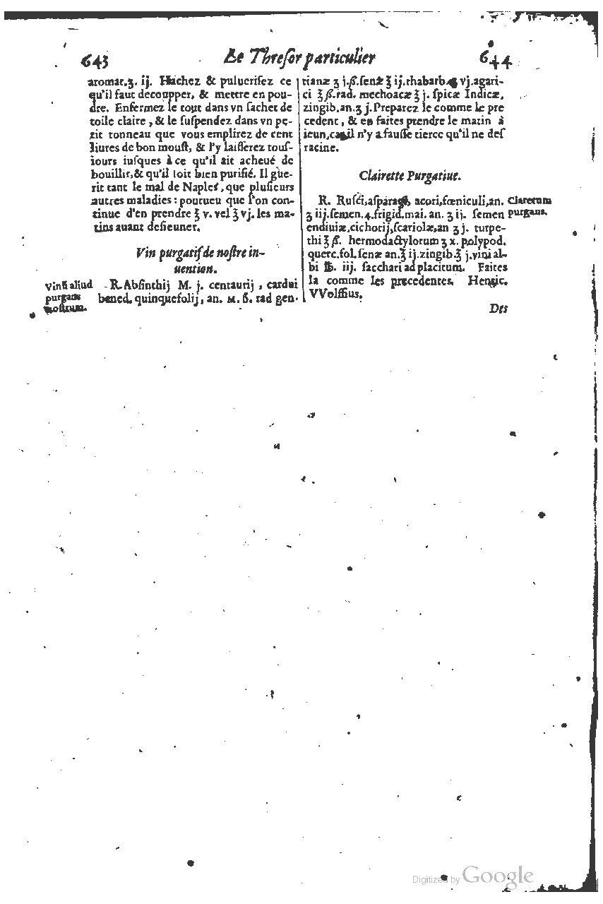 1616 - Étienne Gamonet - Grand trésor ou dispensaire - BSB Munich