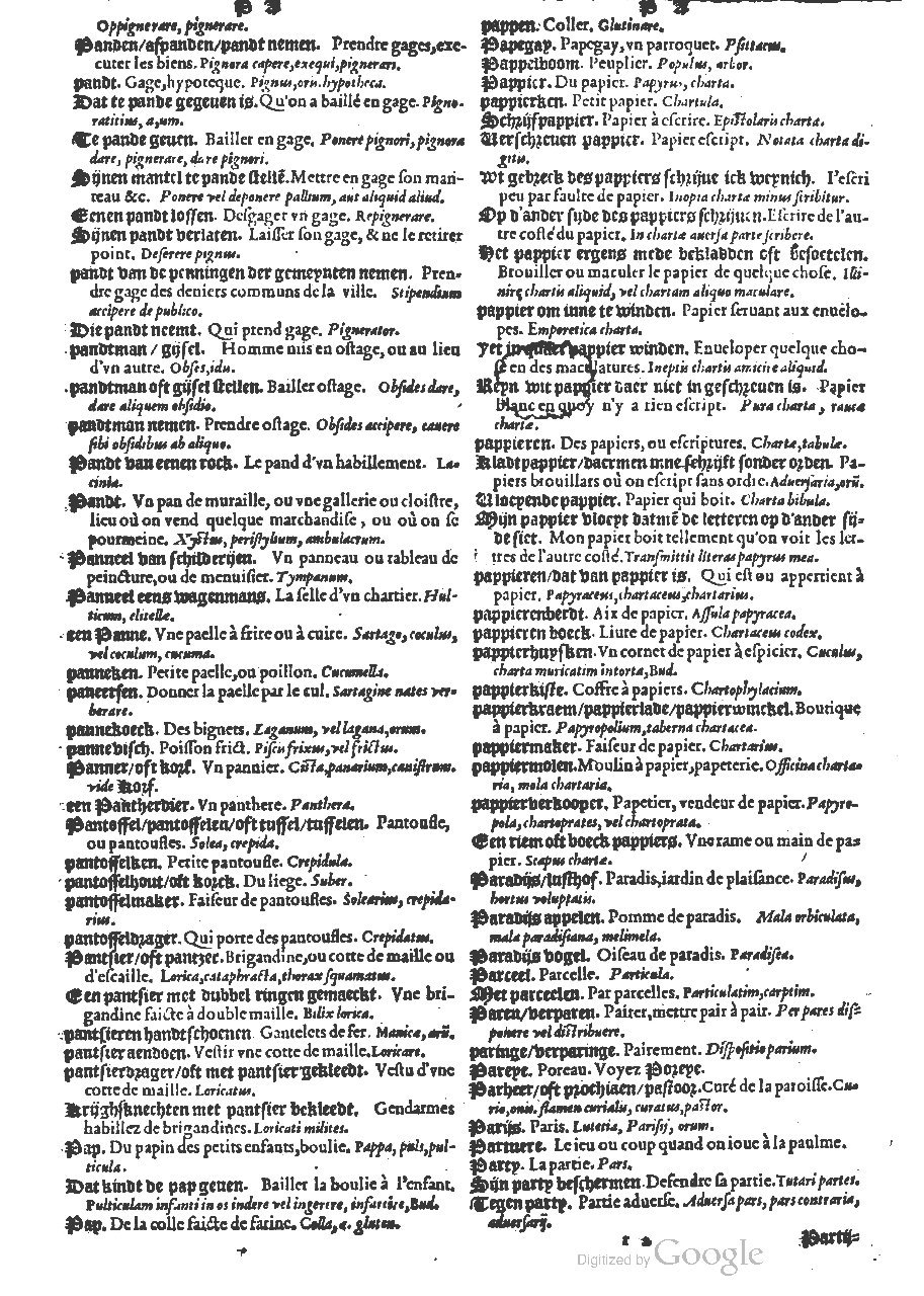 1573 - Christophe Plantin - Trésor du langage bas-allemand - BM Lyon
