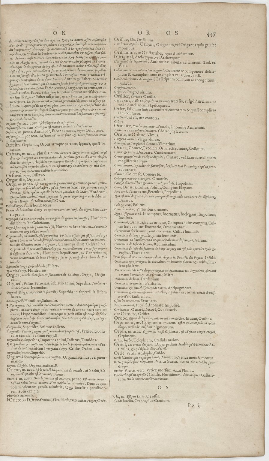 1606 - David Douceur - Trésor de la langue française - BnF