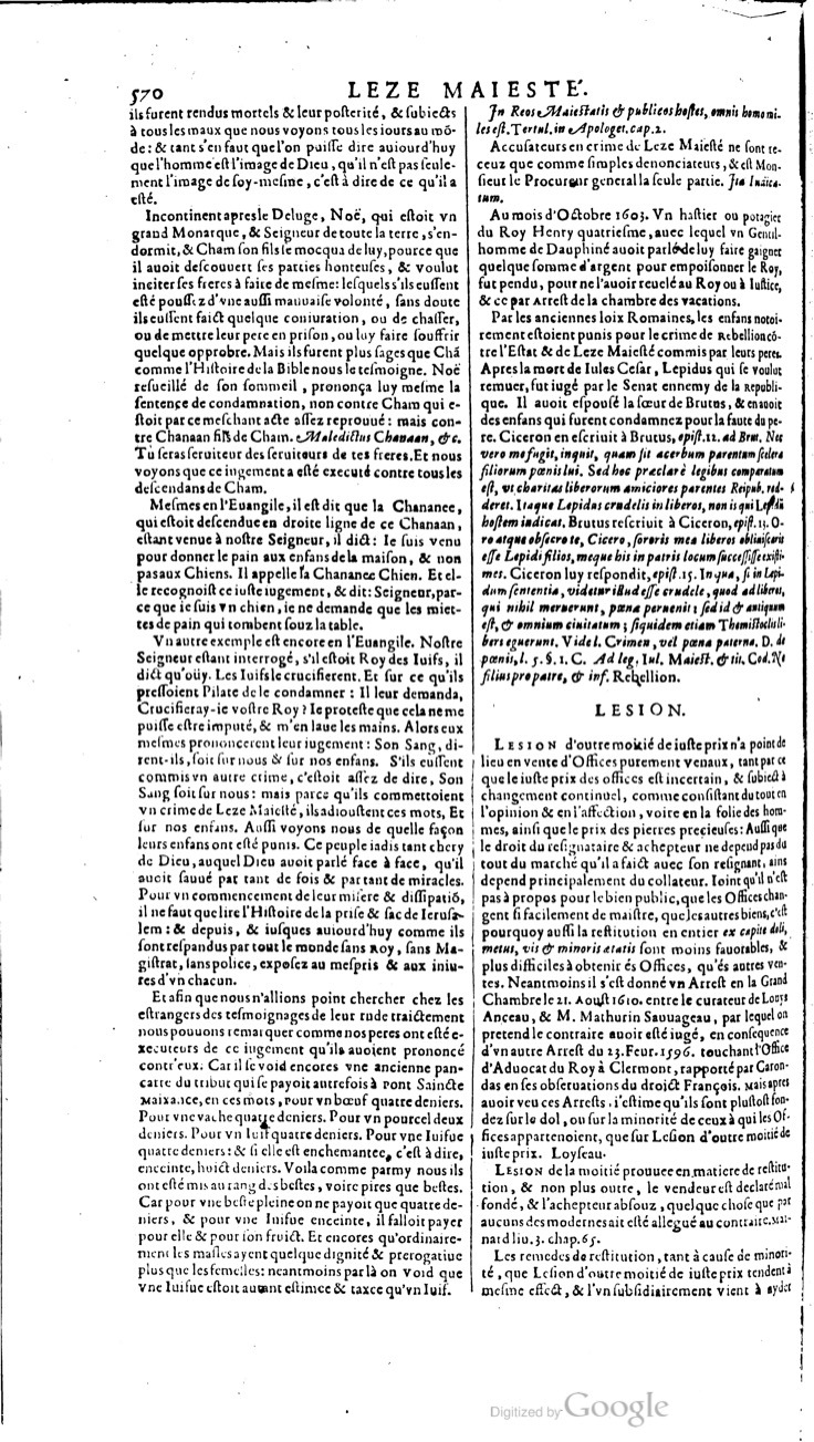 1629 - Veuve Nicolas Buon - Trésor du droit français (21754 T. 2) - BM Lyon