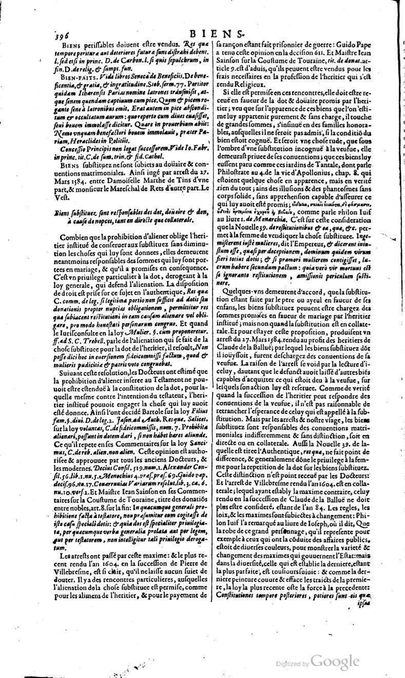 1629 - Veuve Nicolas Buon - Trésor du droit français (29620 T. 1) - BM Lyon