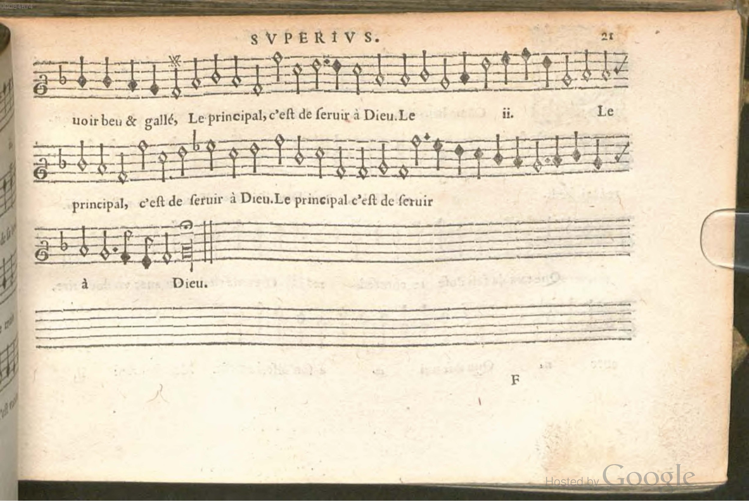 1576 - [Pierre de Saint-André] - Trésor de musique d’Orlande de Lassus Superius - BSB Munich