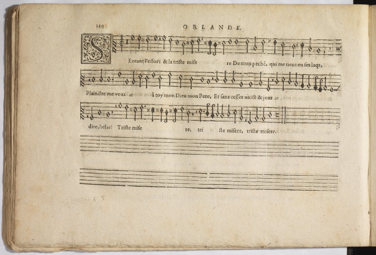 1594 - Paul Marceau - Trésor de musique d&#039;Orlande de Lassus, Superius, Bassus, Tenor, Quinta pars - BnF