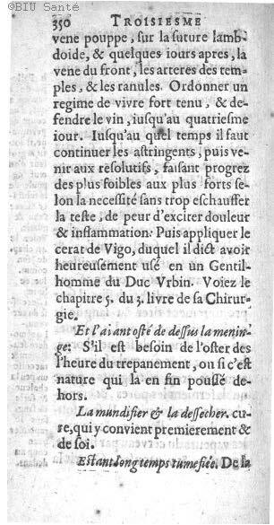 1612 - Thomas Portau - Trésor de chirurgie - BIU Santé