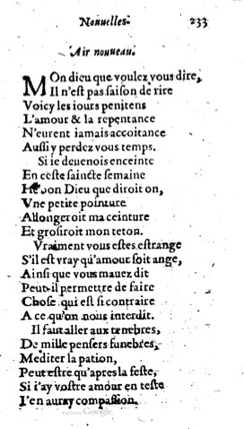 1623 - Jacques Cailloüé - Trésor ou recueil des chansons amoureuses - British Library