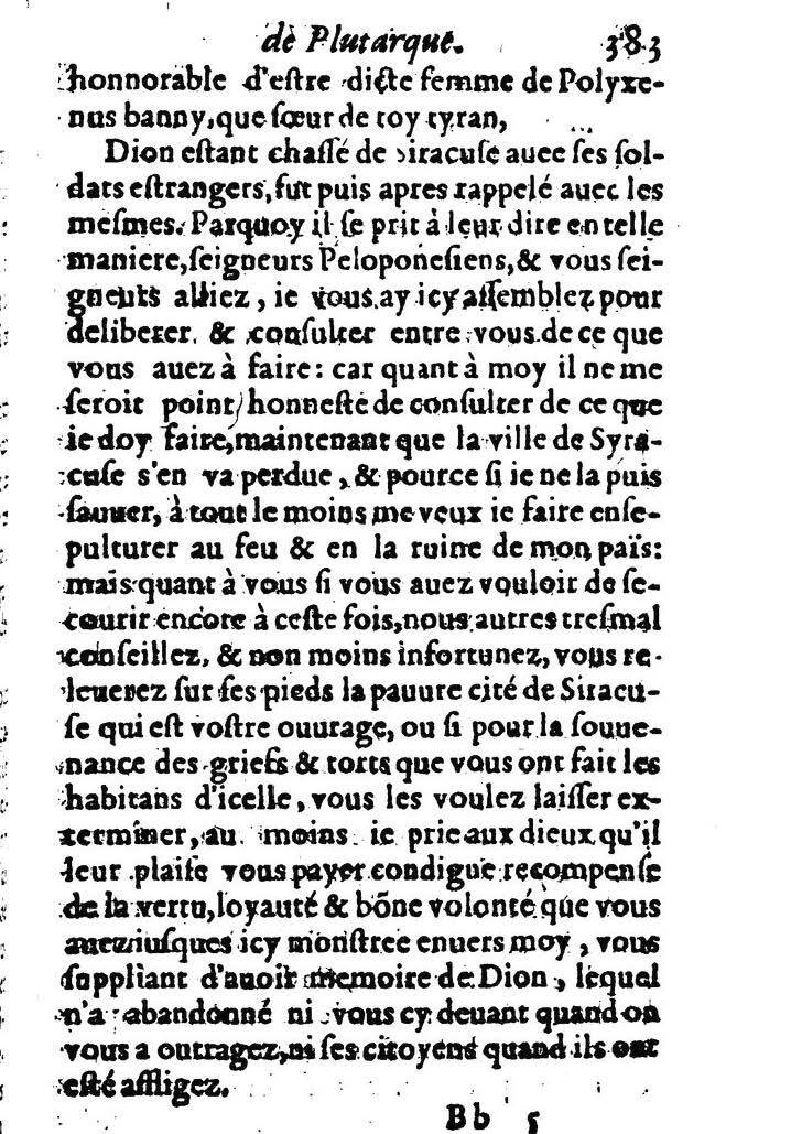 1611 - Pierre Rigaud - Trésor des vies de Plutarque - BM Lyon