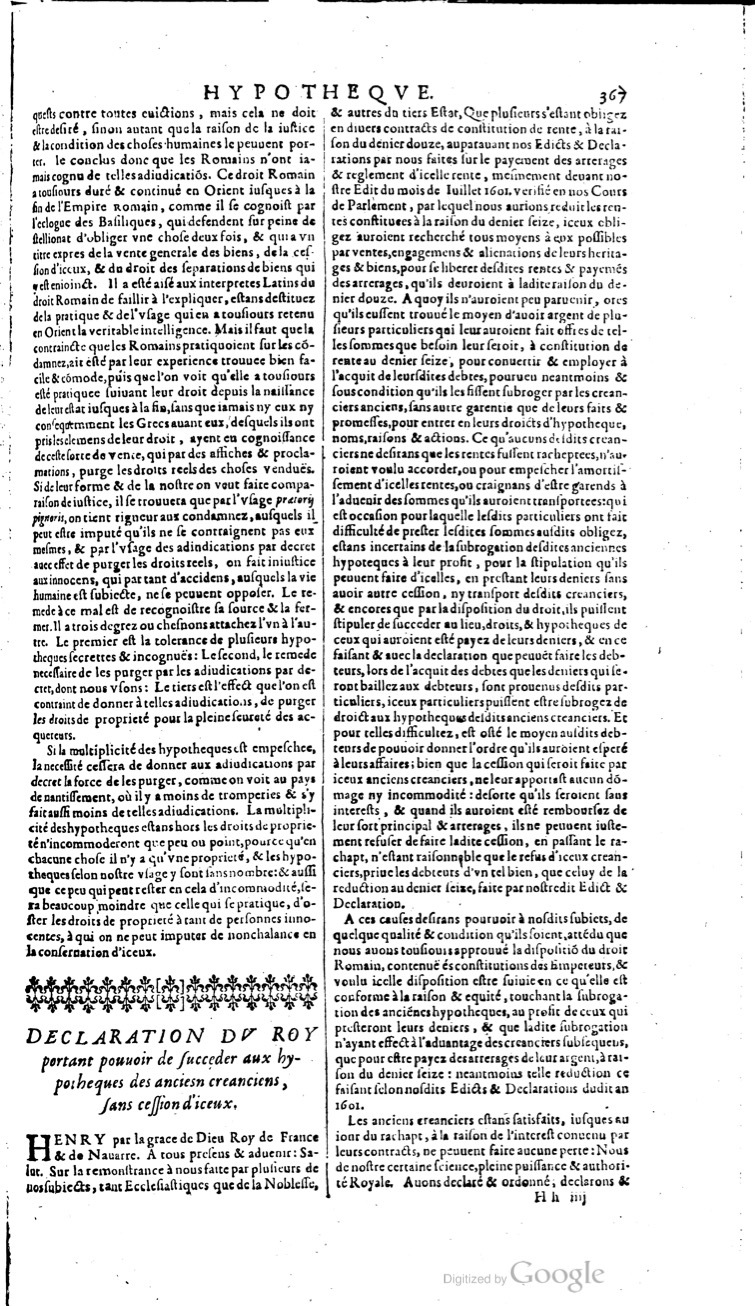 1629 - Veuve Nicolas Buon - Trésor du droit français (21754 T. 2) - BM Lyon