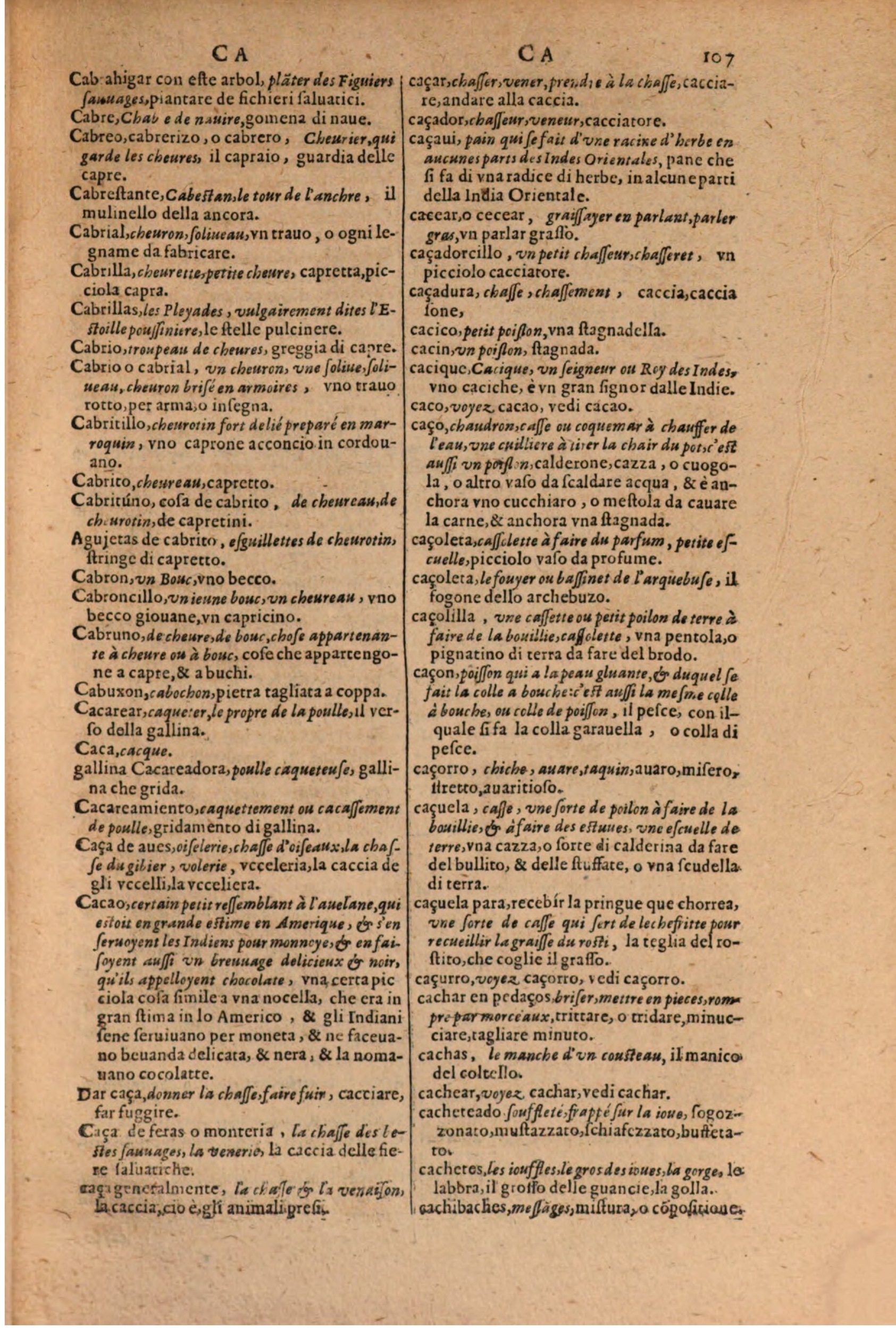 1606 - Samuel Crespin - Thresor des trois langues, francoise, italiene et espagnolle - BSB Munich