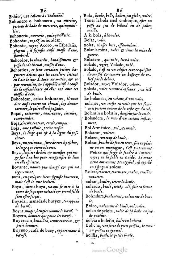 1621 - Adrian Tiffaine - Trésor des deux langues espagnole et française - BM Lyon