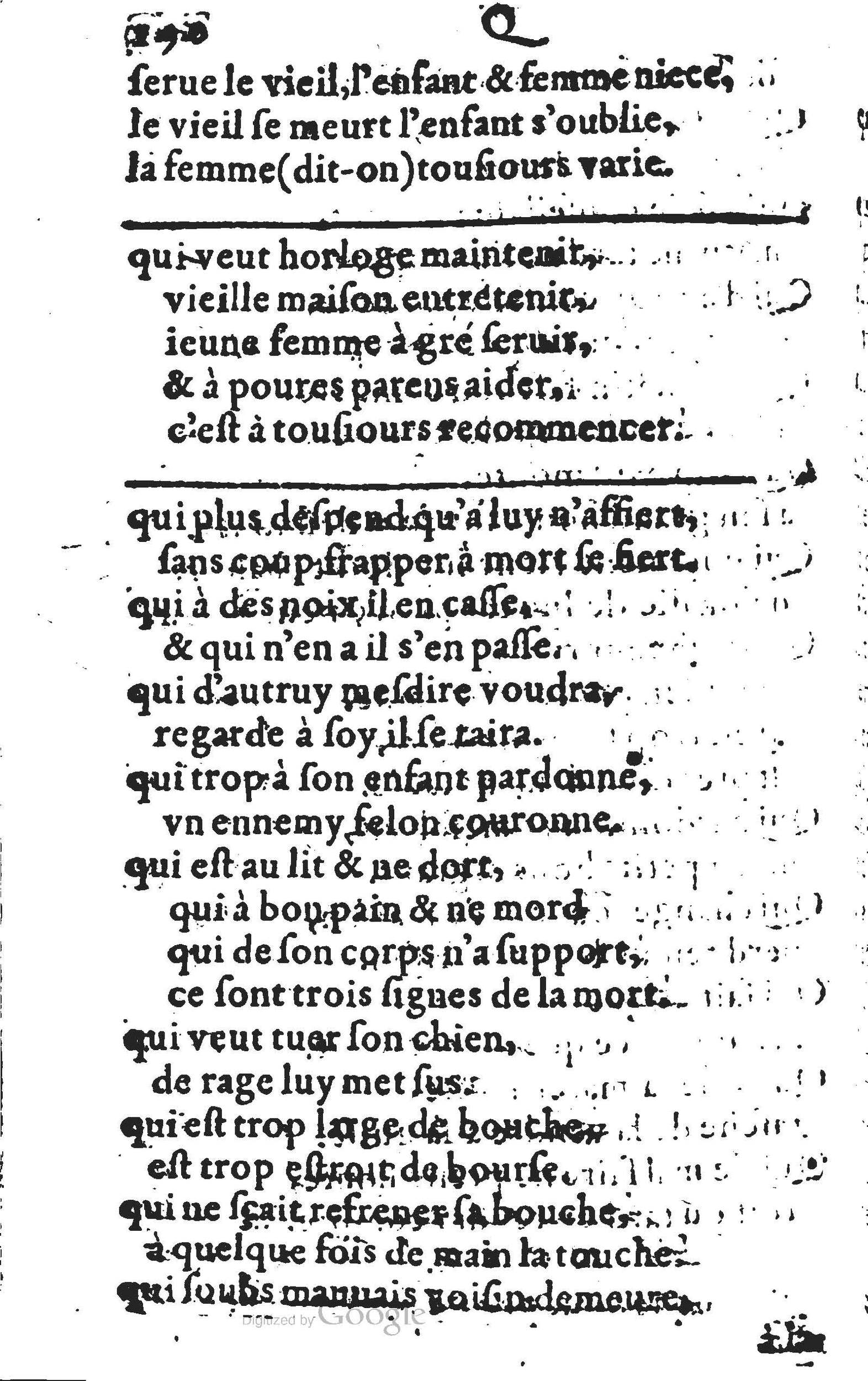 1578 - Nicolas Lescuyer - Trésor des sentences dorées - UGent
