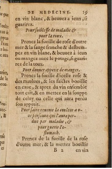 1586 - Benoît Rigaud - Trésor des fleurs et secrets de médecine - Université Paris Cité