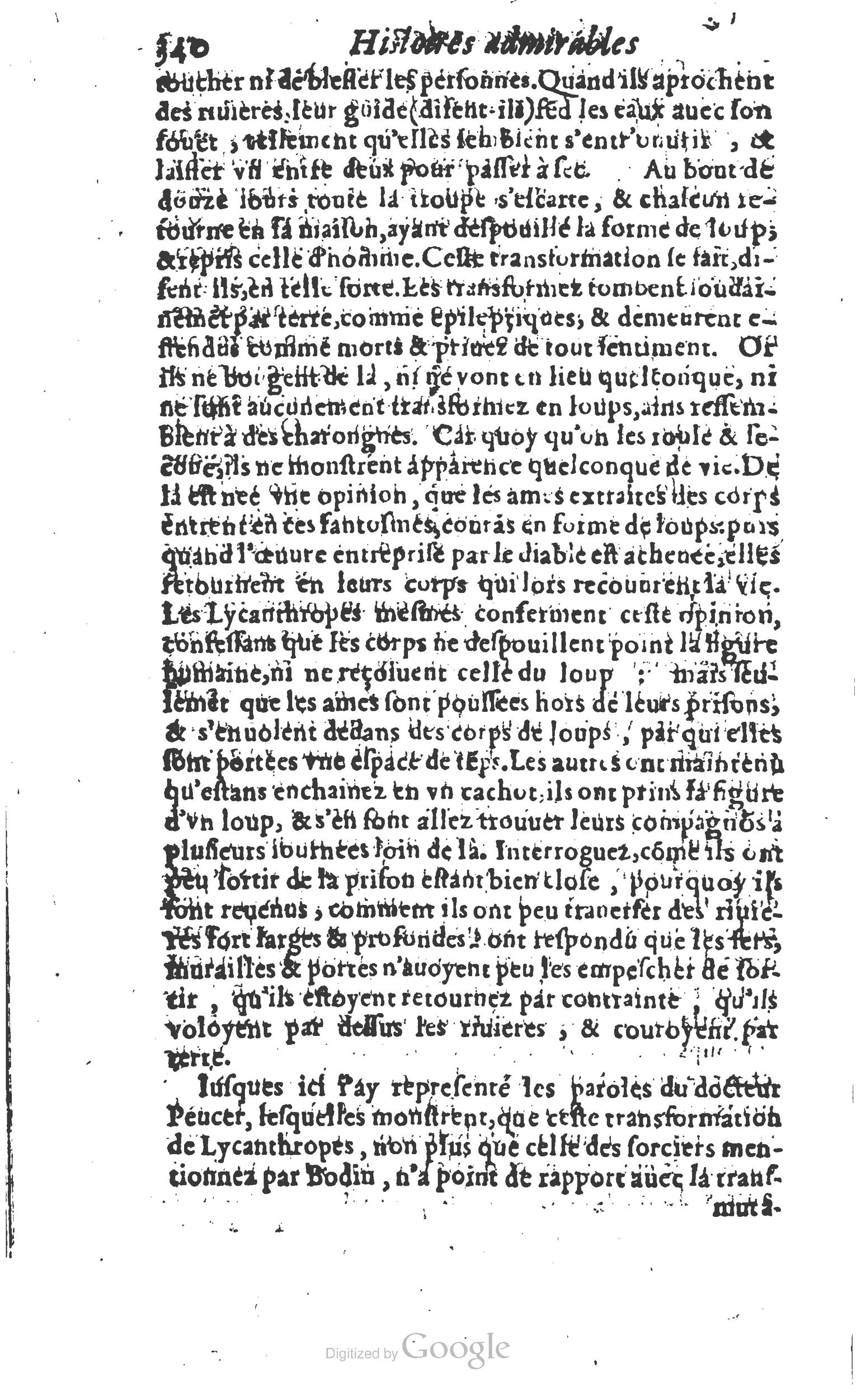 1610 - Paul Marceau - Trésor d’histoires admirables et mémorables - Princeton