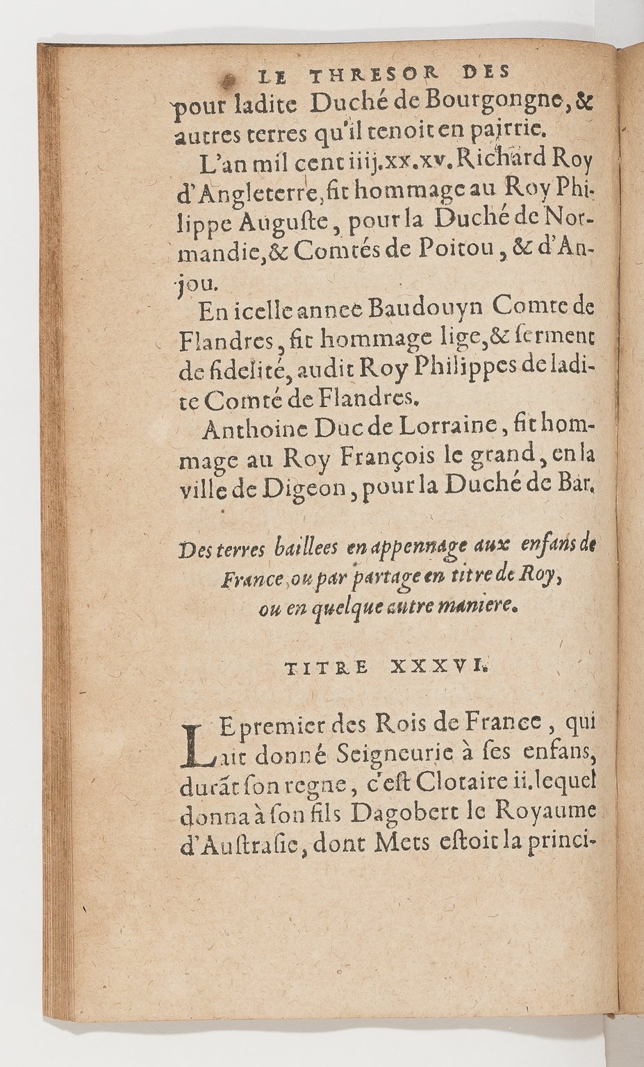 1583 - Galiot Corrozet - Trésor des histoires de France - BnF