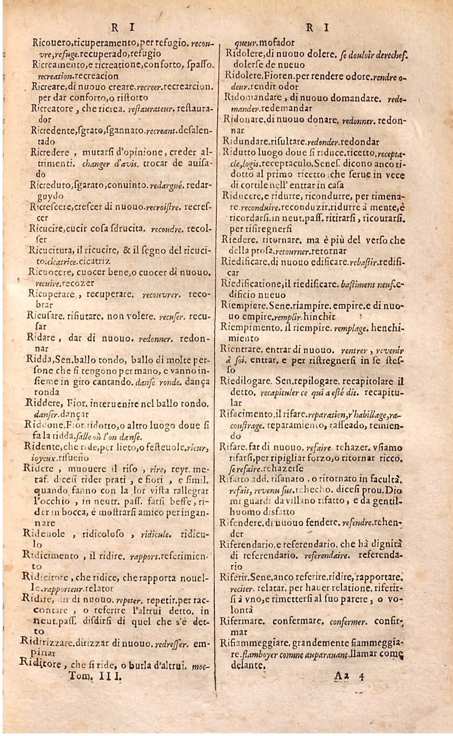1627 - Jacques Crespin - Trésor des trois langues (Troisième partie) - Regensburg