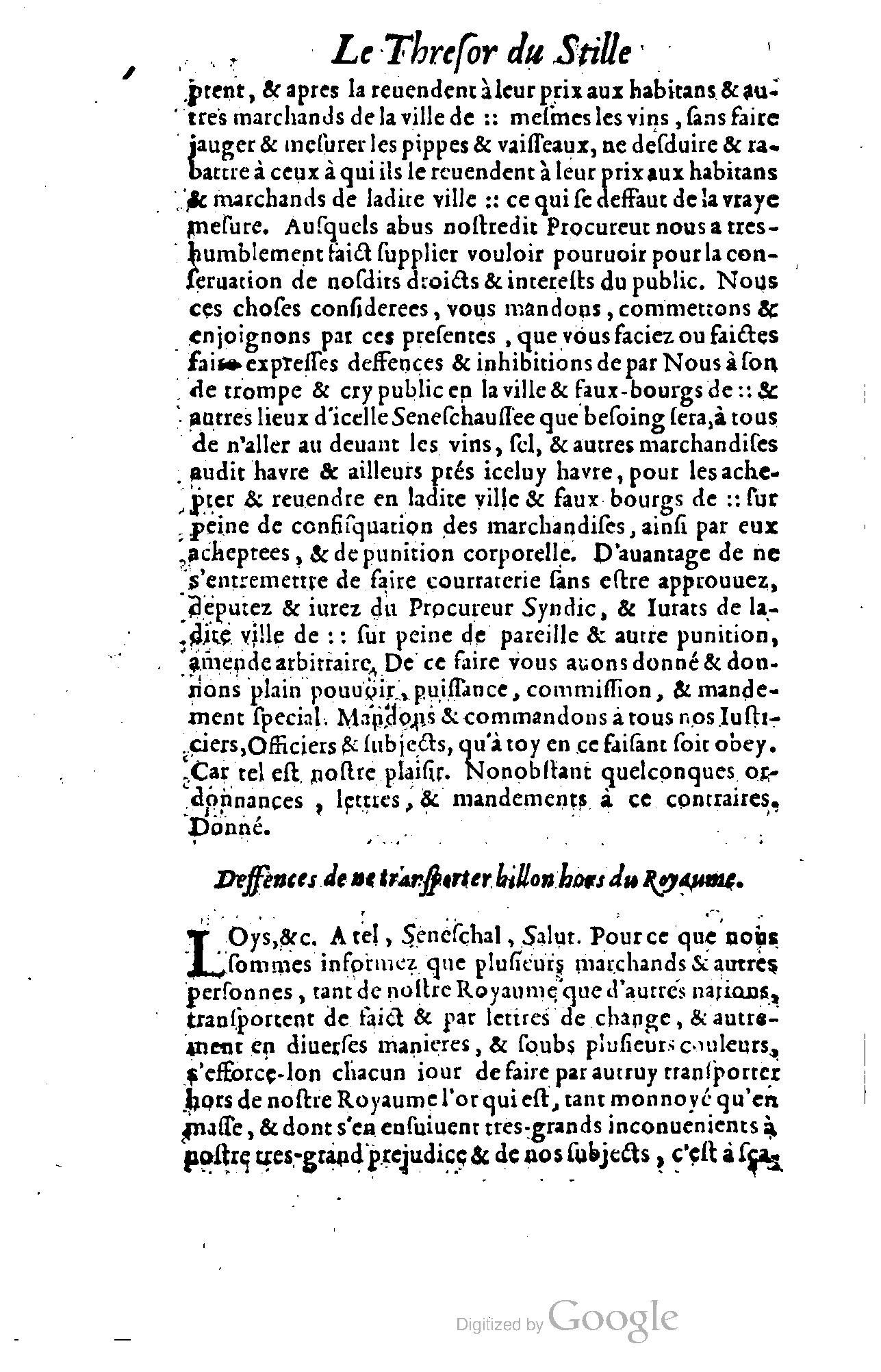 1614 - Jean Richer - Trésor du nouveau style et protocole de la chancellerie de France - BSB Munich