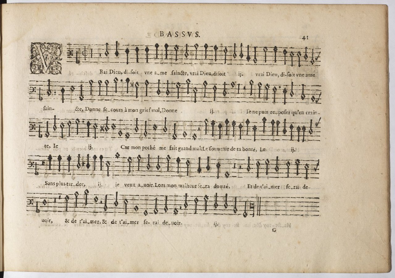 1594 - Paul Marceau - Trésor de musique d&#039;Orlande de Lassus, Superius, Bassus, Tenor, Quinta pars - BnF