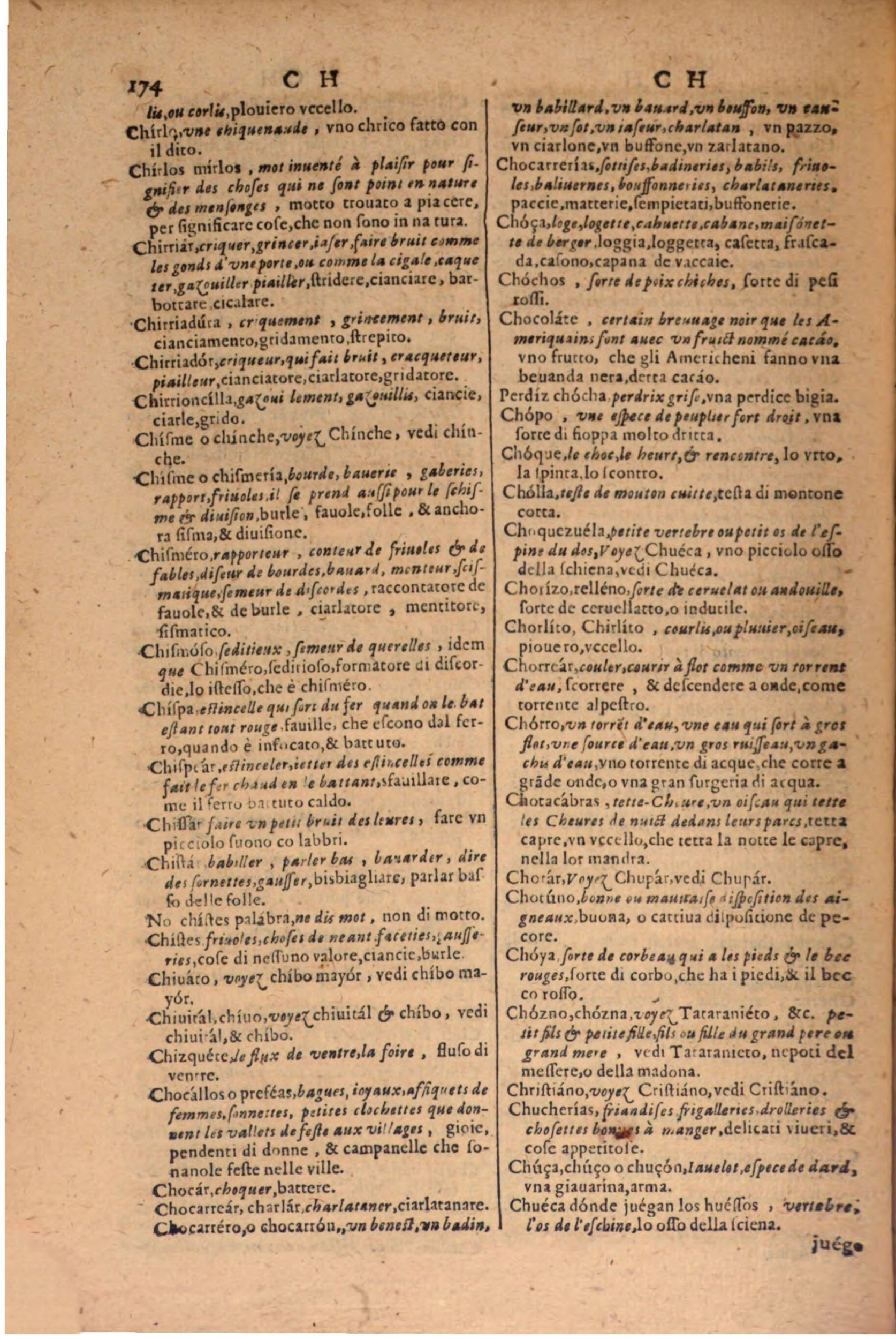 1606 - Samuel Crespin - Thresor des trois langues, francoise, italiene et espagnolle - BSB Munich