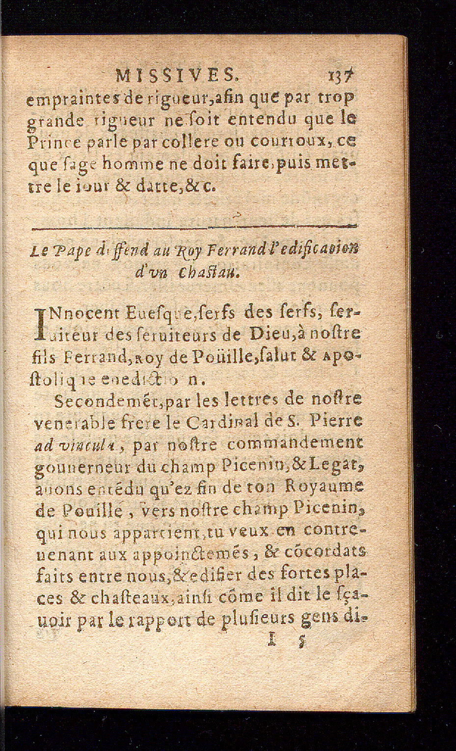 1614 - Barthélemy Vincent - Élite et Trésor des lettres missives - Bâle