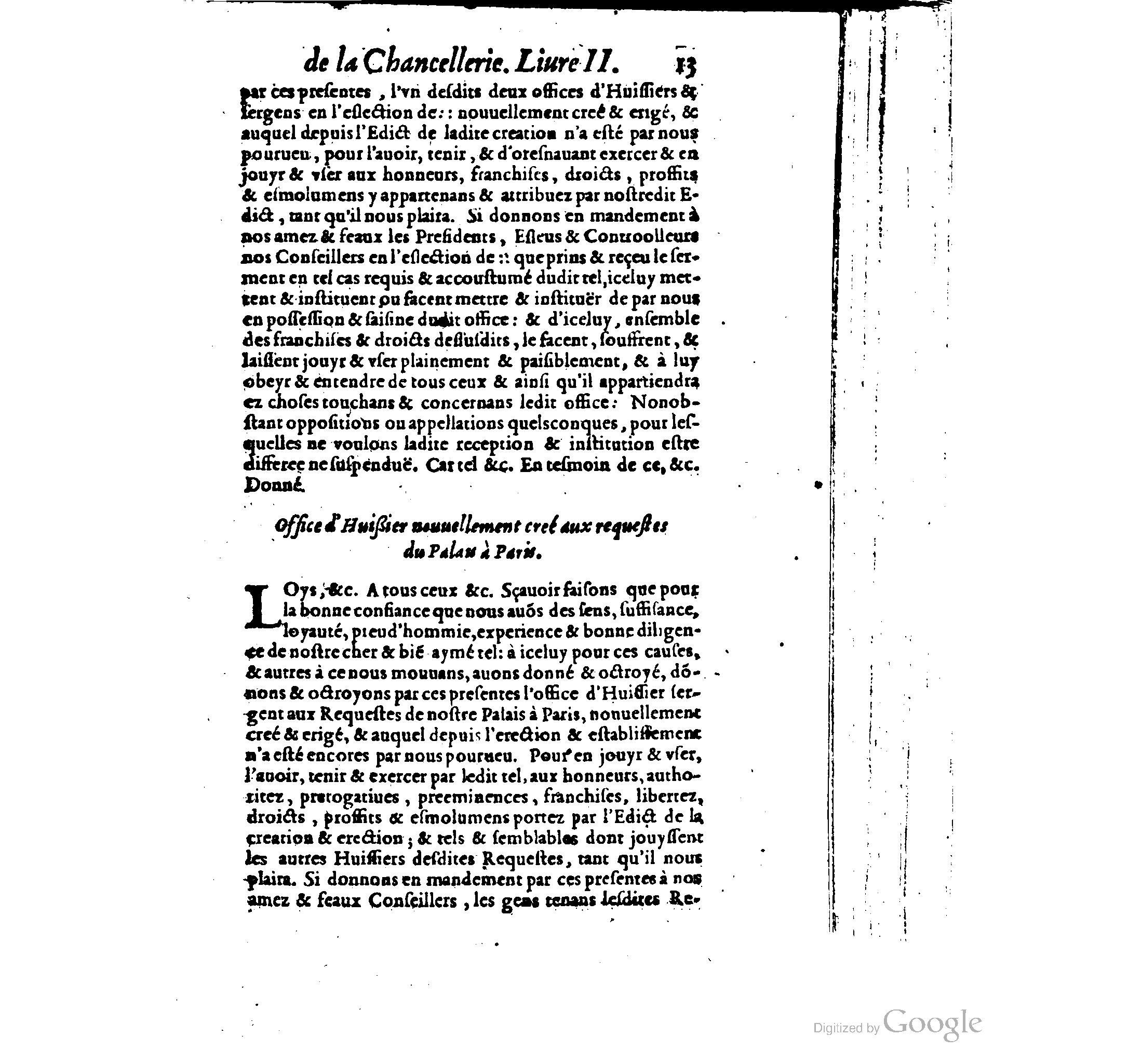 1614 - Jean Richer - Trésor du nouveau style et protocole de la chancellerie de France - BSB Munich