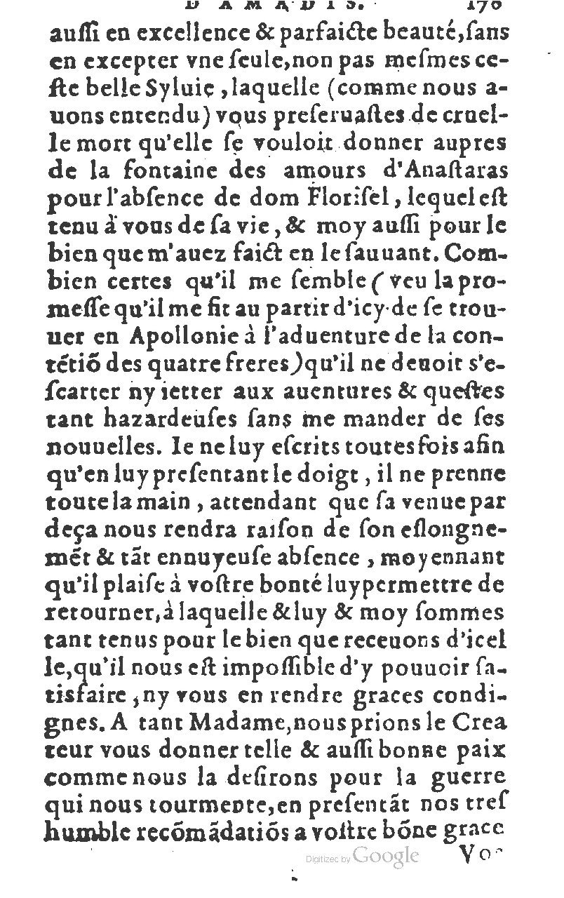 1582 - Jean Huguetan - Trésor des Amadis T. 1 - BM Lyon